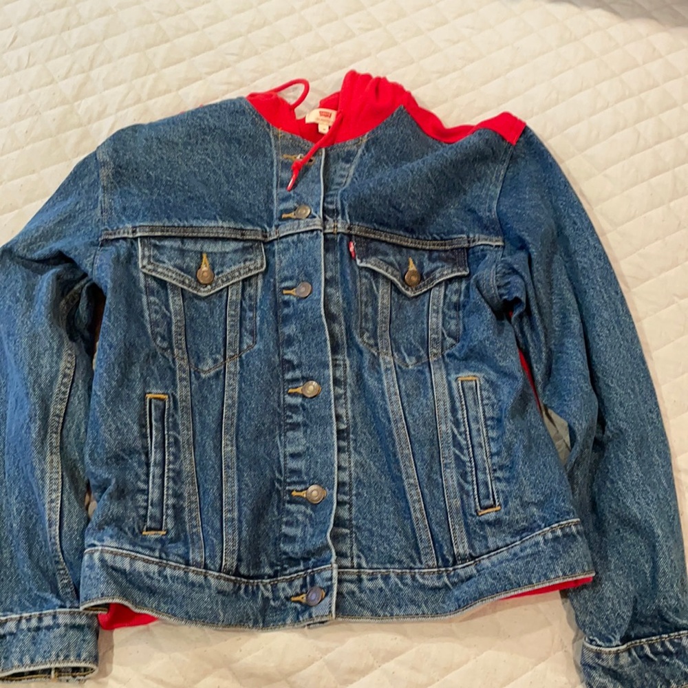 half sweater and half Jean jacket
